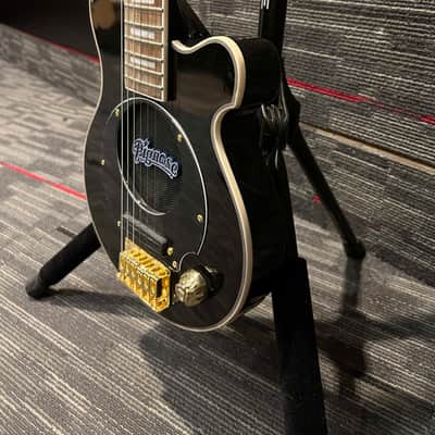 Pignose PGG-259 Mini Electric Travel Guitar - Black w/Gold Hardware image 6