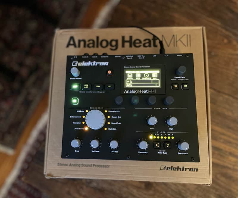 Elektron Analog Heat MKII Stereo Processor with USB Interface 2018 - Black image 1
