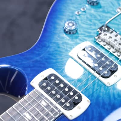 PRS SE Custom 24-08 Quilt Maple Top Lake Blue Electric Guitar w/Bag #H053854 image 11