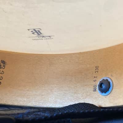 Terry Bozzio's 1998 DW 2x10" Maple Piccolo Tom. Autographed! Walnut Satin Oil image 14