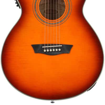 Washburn Festival EA15 Acoustic-electric Guitar - Ice Tea Burst image 2