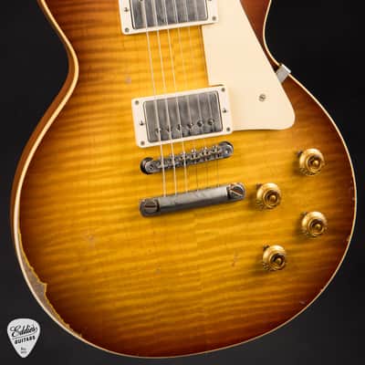 2021 - Gibson Custom Shop Made 2 Measure Murphy Lab '59 Les Paul Standard Murphy Painted Ultra Heavy Aged Royal Tea Burst image 6
