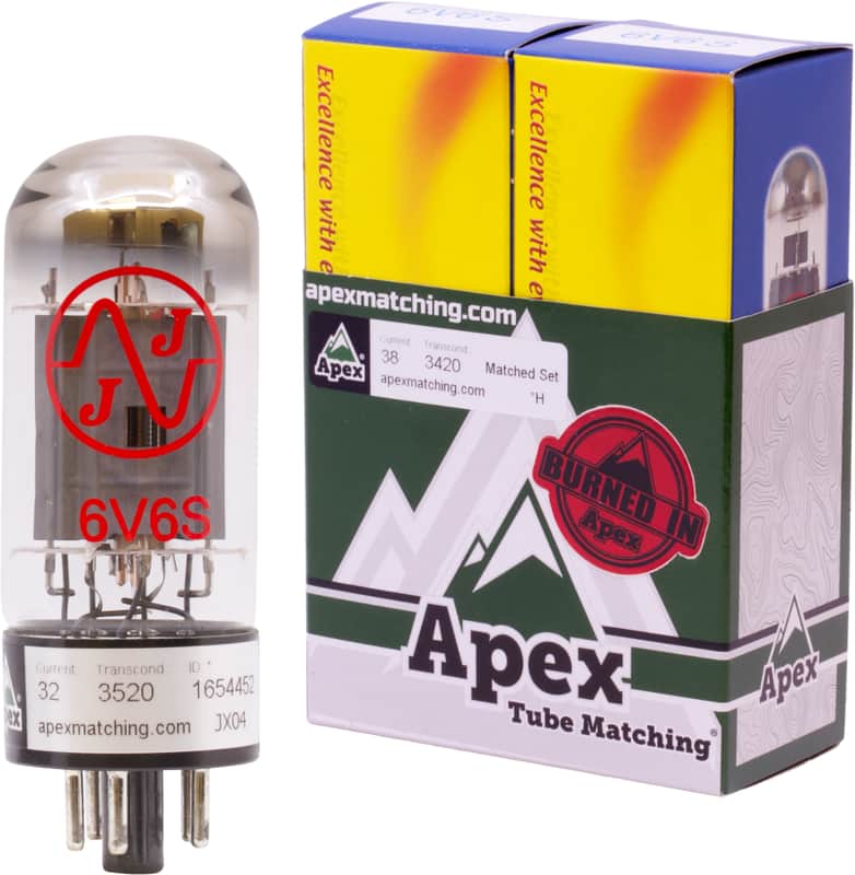 JJ Electronic 6V6S Power Tube Apex Matched Pair w/ Burn-In.  New with Full Warranty!