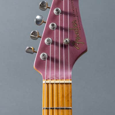 Fender 54 Style Stratocaster Refin with matching Amp 1989, Purple Refin image 6