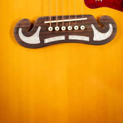 Epiphone J-200 Studio EC Acoustic/Electric Guitar - Antique Natural with Gig Bag image 11