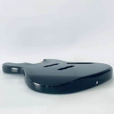 Black Basswood 4 String Jazz Bass Style Body image 5
