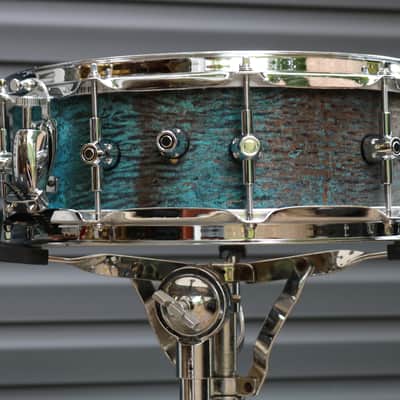 HHG Drums Super-muff Seamless Copper Snare Drum 2022 Natural Patina Copper image 8