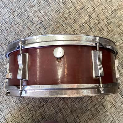 Ludwig No. 491 Pioneer 5x14" 6-Lug Snare Drum with Keystone Badge 1968 - 1969 - Mahogany Lacquer image 4