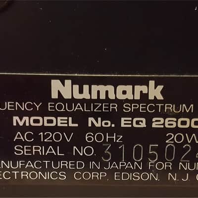 Numark EQ 2600 10 Band Stereo Graphic Equalizer with Spectrum & VU Display FREE Shipping! image 3
