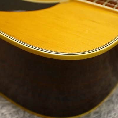 1977 made MILES 2000 D-25 Solid top Vintage Acoustic Guitar Made in Japan image 7