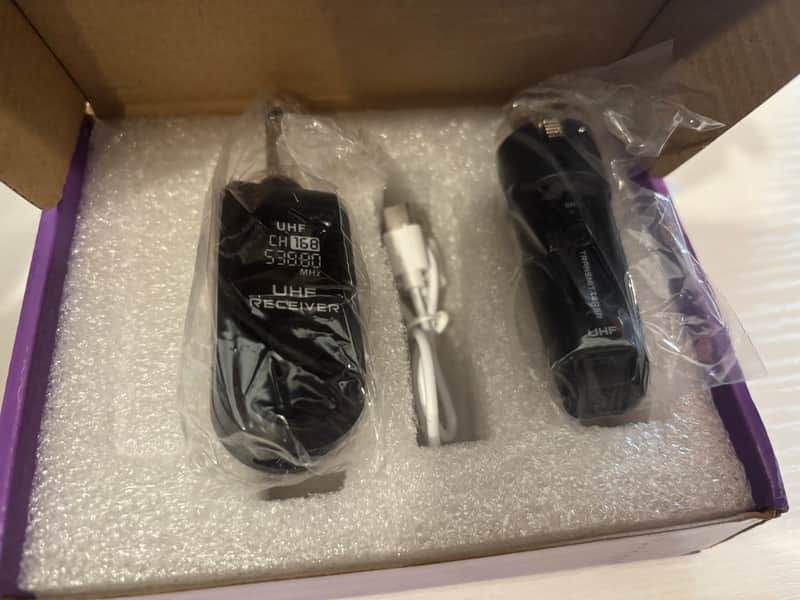K-006 UHF Wireless TX/RX Set - Black (1) Transmitter, (1) Receiver BRAND NEW! image 1