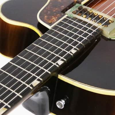 1973 Carl Barney No. 14 7-String Archtop Electric Acoustic Jazz Guitar Dark Sunburst Vintage Original Rare Early Production Made for Bucky Pizzerelli w/ Original Hard Case image 10