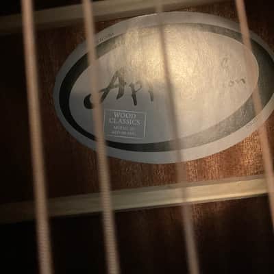 Ovation Applause E-Acoustic Guitar Wood Classics AED96-5HG Black Gloss Electro image 3