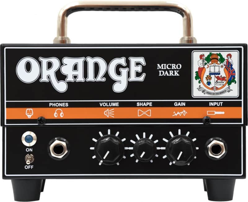 Orange Micro Dark Electric Guitar Hybrid Head, 20W, Black image 1