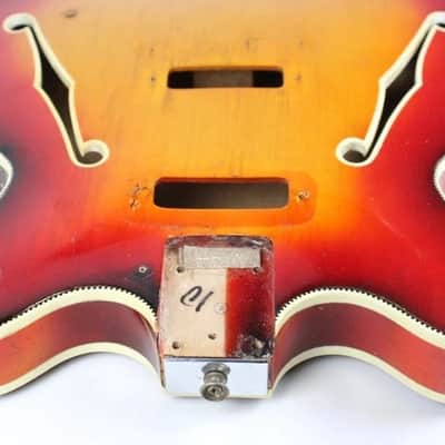 1967 Vintage Fender Coronado II XII Sunburst BODY USA 1960s Early-CBS image 9