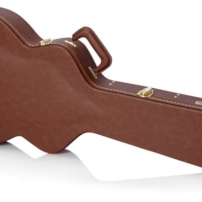 Gator Semi-Hollow Guitar Deluxe Wood Case (GW-335-BROWN) image 15