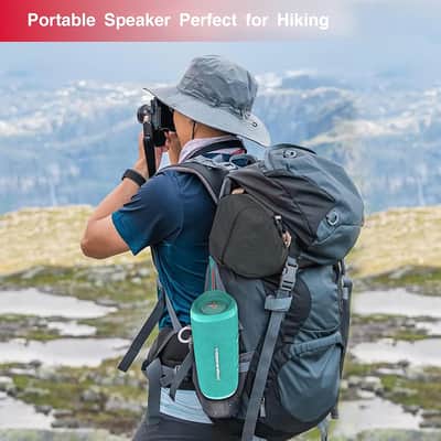 CERWIN-VEGA! VMGRN Powerful Bass,Speakers Bluetooth Wireless,Vega Mini Portable Bluetooth Speaker, Portable Wireless Speakers for Travel, Home, and Outdoor Use – Green image 6