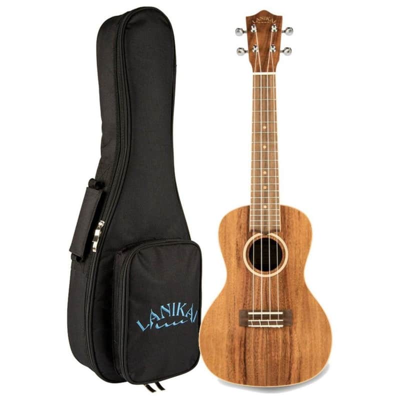 Lanikai Model ACST-S Soprano Size Solid Acacia Top Ukulele with Deluxe Gig Bag image 1