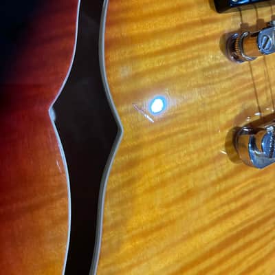 Peavey JF1 EX Semi Hollow Electric Guitar - Sunburst - full setup image 9