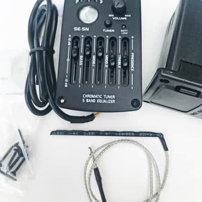 SE‑5N 5 Band EQ Equalizer Pickup Tuner for Acoustic Guitar Accessory Kit image 3
