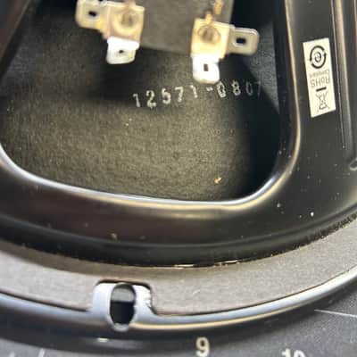 Eminence 12” Silver eye 8ohm has sample on box 07-12-048 90’s  - Black image 3