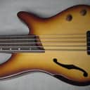 Ibanez SRH505F Fretless 5-String Bass - Natural Browned Burst Flat