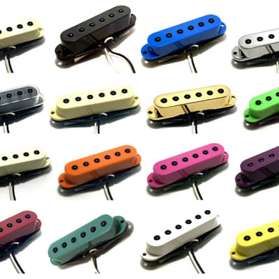 Cane Singles 1 Middle + 1 Neck Set of 2 Pickups ~ Modern Ceramic Power Strat Middle+Neck Pickups, Black image 5