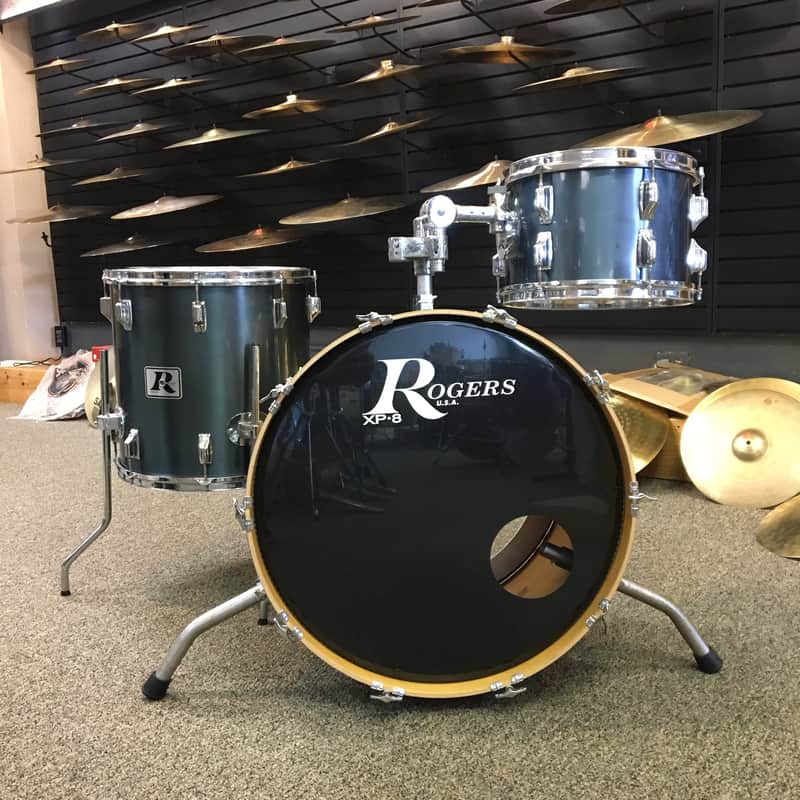 Rogers USA Maple XP-8 Drum Set 22, 12, 16 in Midnight Mist (Blue) image 1