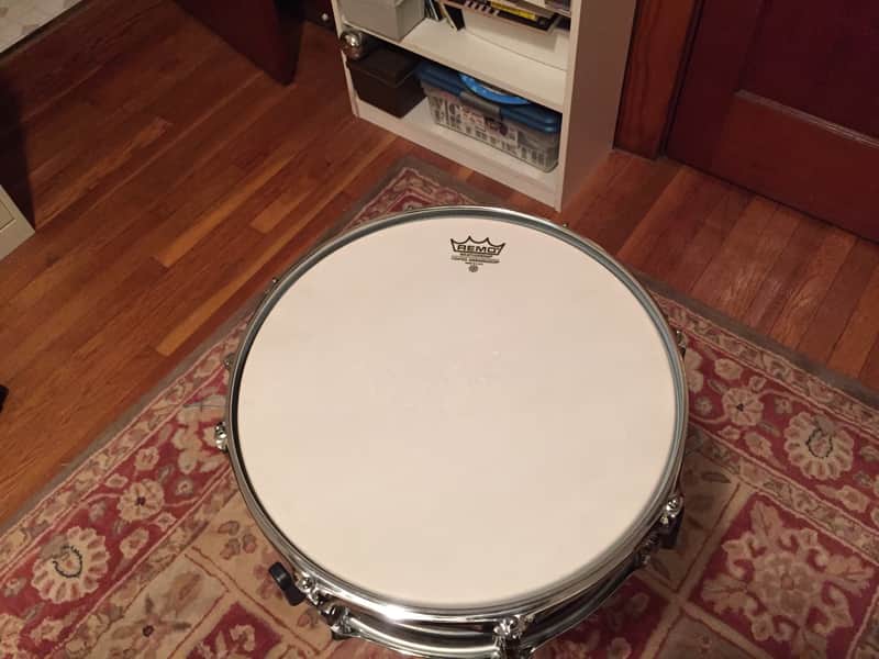 Premier Artist Maple Snare Drum 1990's Beautiful Green Stain image 1