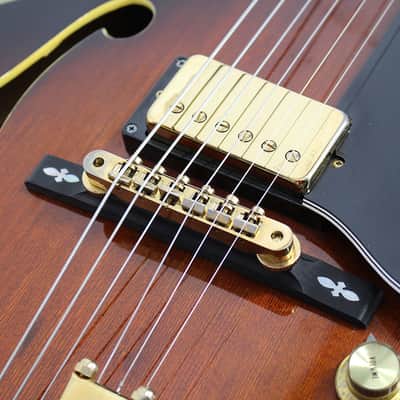 Rare 1982 Epiphone Emperor-F Archtop Electric Guitar Sunburst image 10