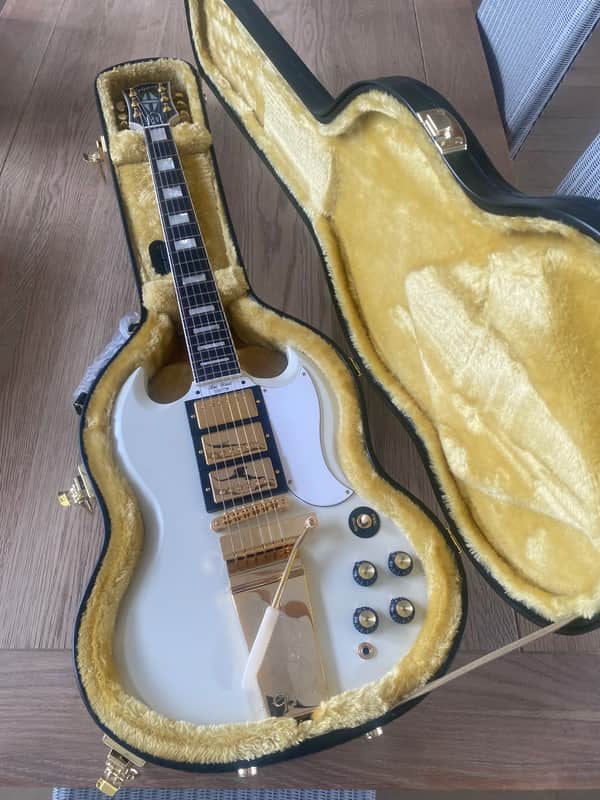 Epiphone Les Paul Custom SG - White image 1