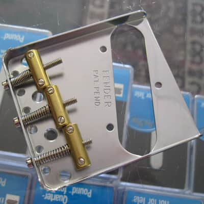 Fender USA American Vintage 3-Saddle Telecaster Bridge 0990806100 image 1