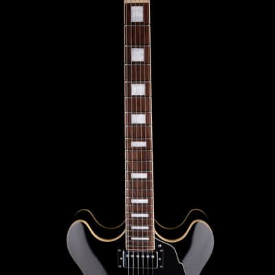 Pre-Owned D’Angelico Premier DC Semi Hollowbody Black With Gig Bag image 8