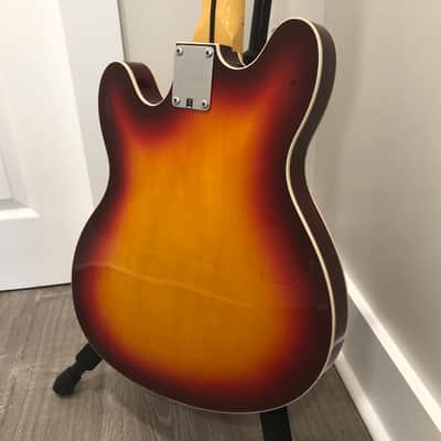 2017 Fender Modern Player Starcaster Guitar Aged Cherry Burst image 11