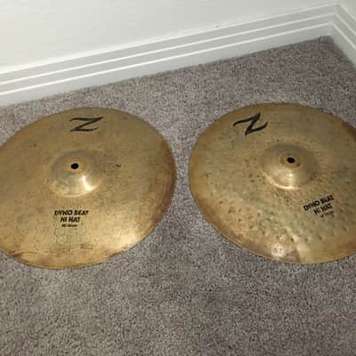 Zildjian 14" Z Series Dyno Beat Hi-Hat Cymbals (Pair) 1986 -1993