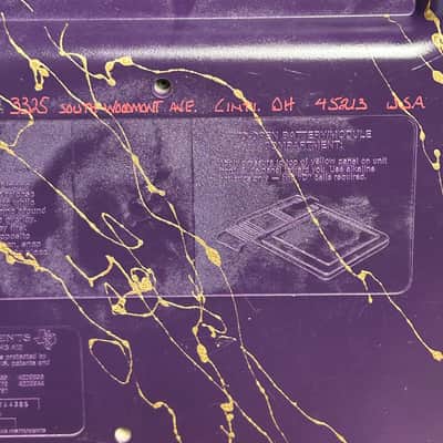 Trigon Incantor Circuit Bent Texas Instruments 1995 - Iridescent Green and Purple image 7