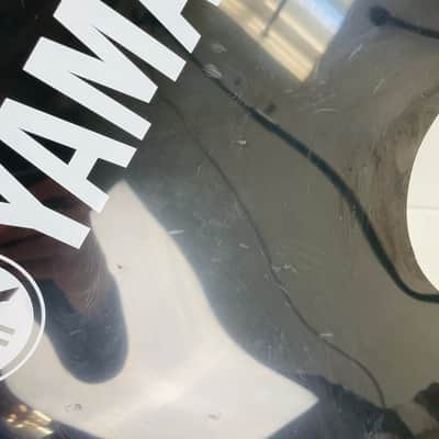 22" Yamaha Bass Drum Skin | Black Drum Head With Port Hole #1934 image 3