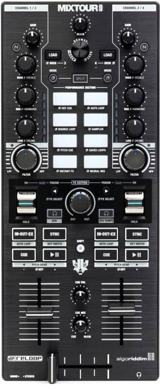 Reloop Mixtour Pro 4-deck All-in-one DJ Controller Module (MixtourProd1) image 1