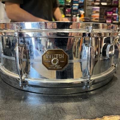 Gretsch Model 4160 Snare Drum Chrome Over Brass 14"x6" image 2