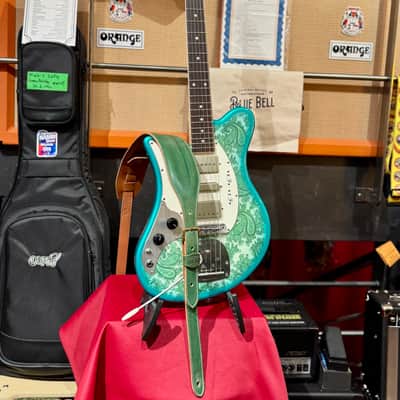 Oopeg Guitars Japan Supreme Colection Trailbreaker Mark I Lefty "Old Garage Stock"  NAMM Show 2026  Green Paisley image 16