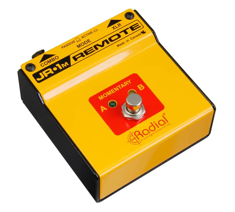 Radial Engineering JR-1M Momentary Footswitch with Active (LED) Or Passive Circuit Selector image 1