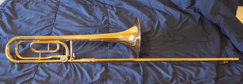 Yamaha YSL-446G Intermediate Bb/F Trombone 2022s - Lacquered Brass image 1