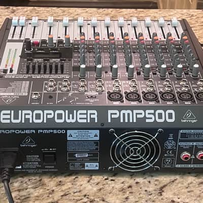 Behringer Europower PMP500 500-Watt 12-Channel Powered Mixer with Multi-Effects Processor 2000s - Dark Gray image 7