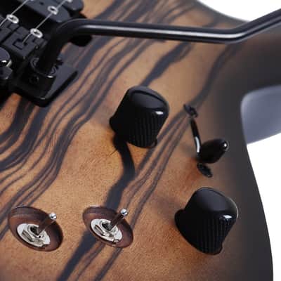 Schecter C-1 FR-S Pale Moon Natural Satin with Black Burst image 9