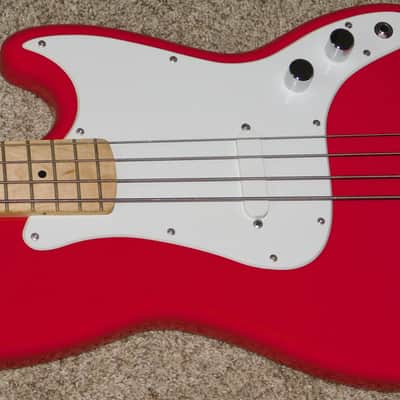 Fener Squier Affinity Bronco Bass Guitar Torino Red 2017 image 5