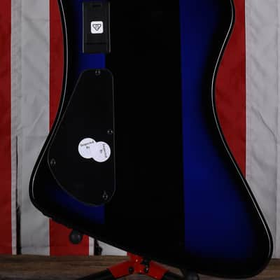 Jackson X Series David Ellefson Signature Kelly Bird V - Blue Stripe image 5