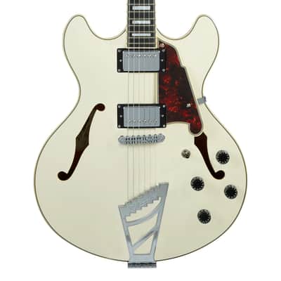 D'Angelico Premier DC w/ Stairstep Tailpiece - Champagne - Open Box image 1