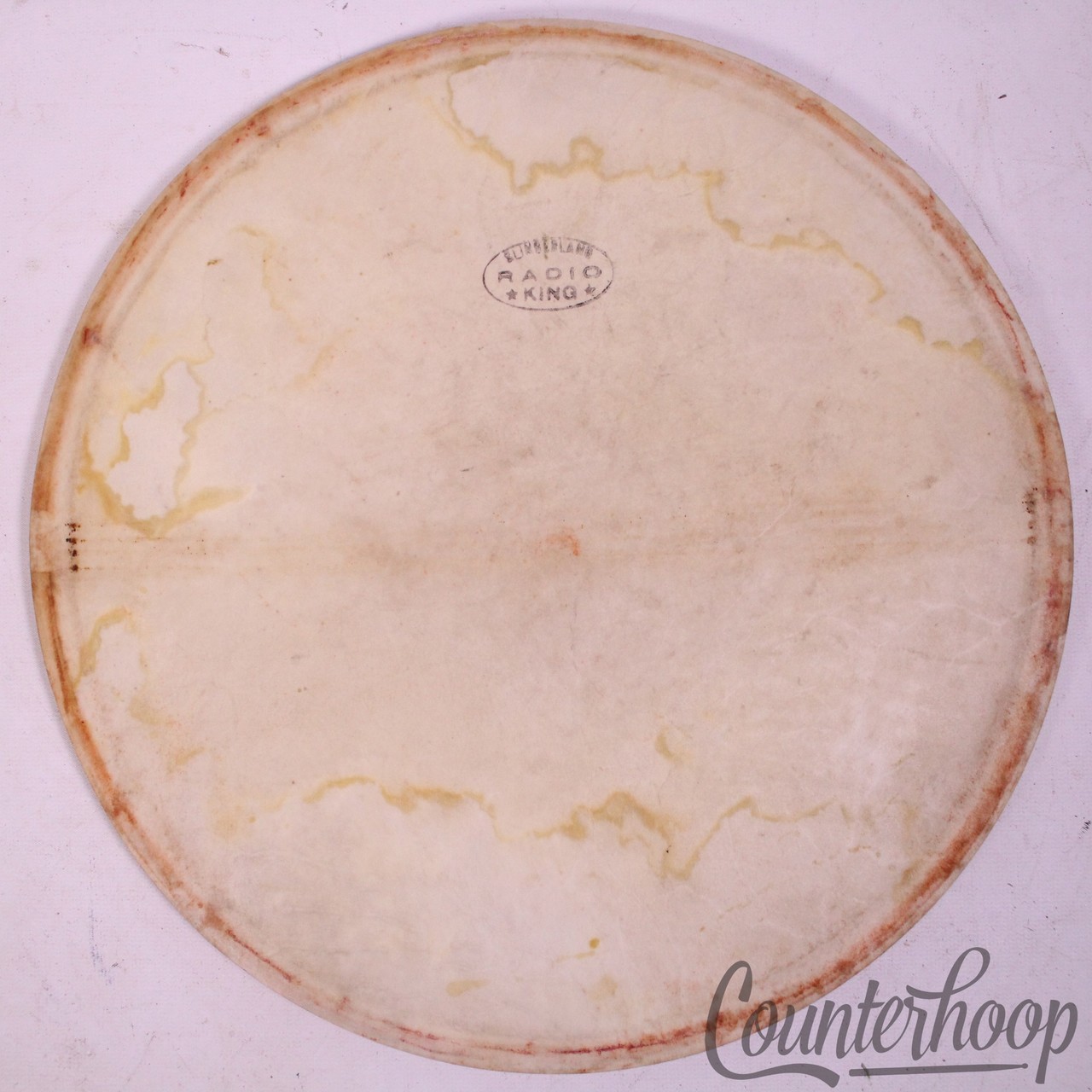 Slingerland Radio King 12" Calf Skin Snare Drum Head Maple Flesh Hoop Resonant* — main photograph