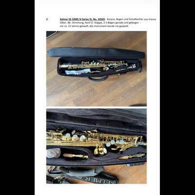 Selmer Sopransaxophon SE-S3MS SI Series III No. 10503 2001 - Massiv Silber image 2