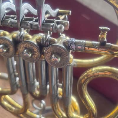 Vintage German Mirifone Single French Horn in F - Brass image 11